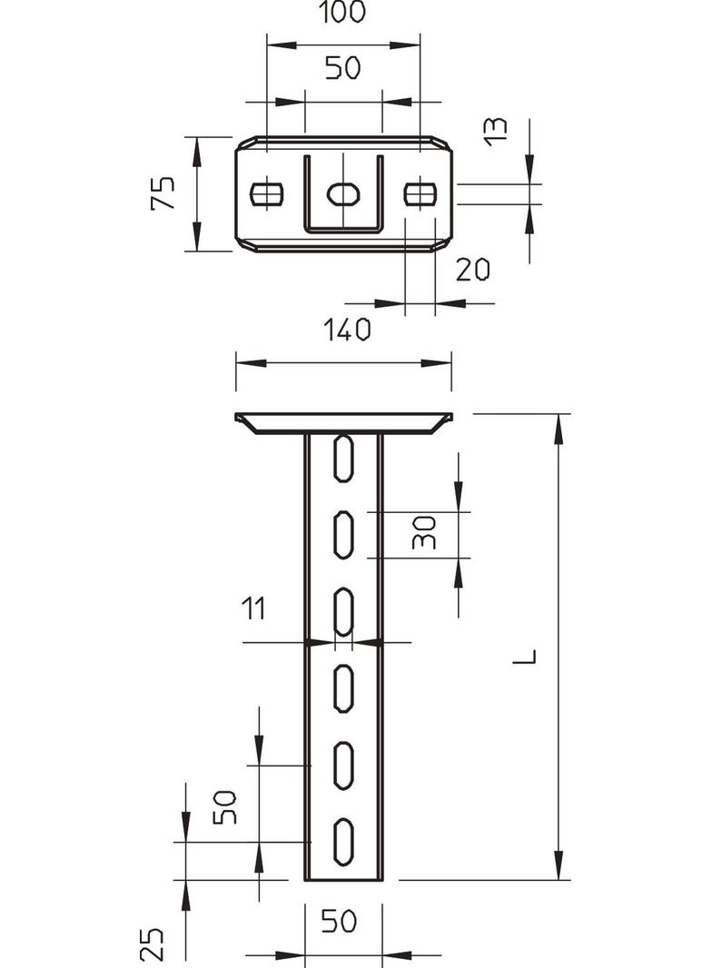 US 5 K/120, WIESZAK U Z GŁOWICĄ 1200MM FT