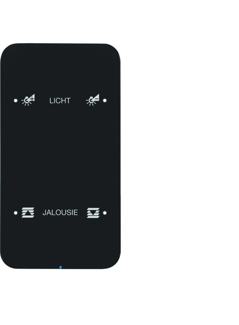 BERKER R.1 Sensor dotykowy podwójny konfigurowalny szkło czarny 75142165 HAGER