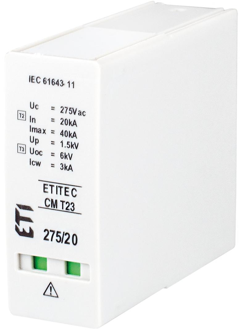 Moduł wymienny ogranicznika przepięć T2, T3 (C, D) MOD.TEC CM T23 275/20 002440658 ETI