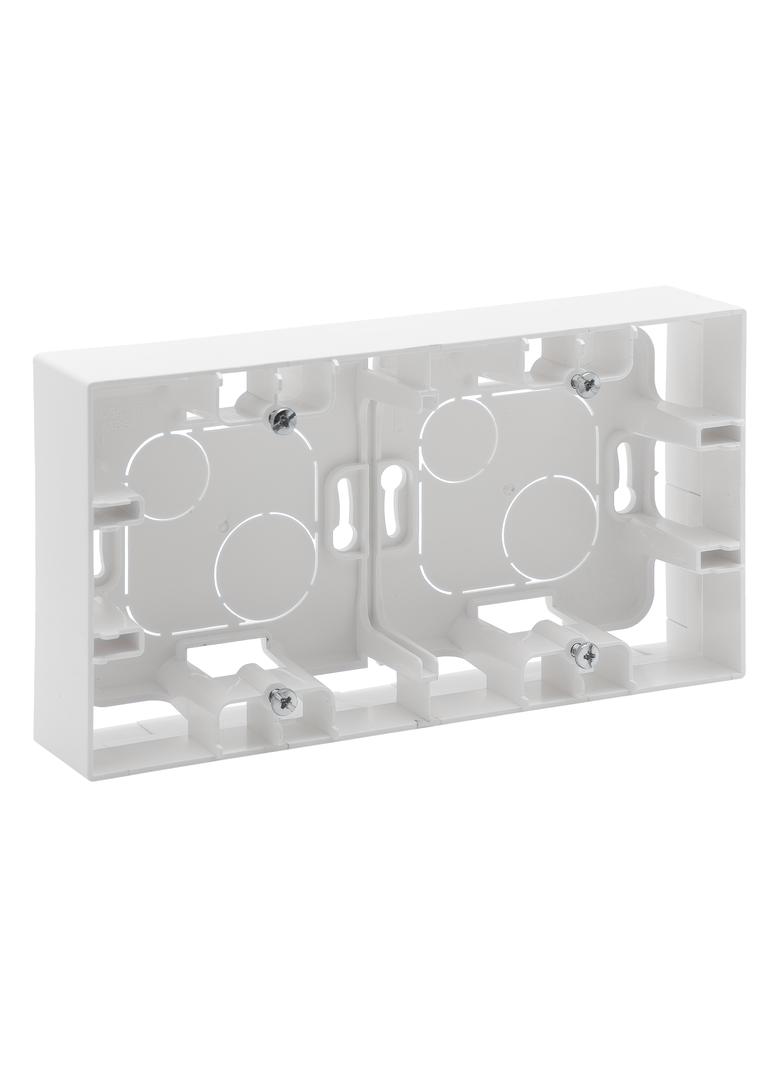 Niloe Step - puszka natynkowa podwójna - kolor biały, Legrand