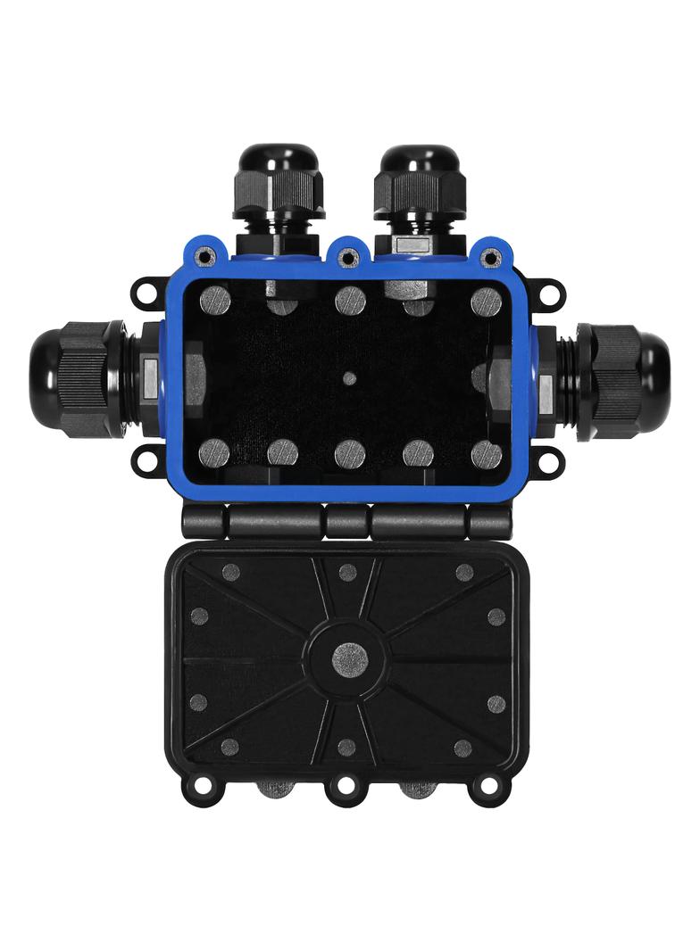 Puszka natynkowy HD IP68, 0,5-6,0mm2 ,2 dławnice M20, 4 dławnice M16
