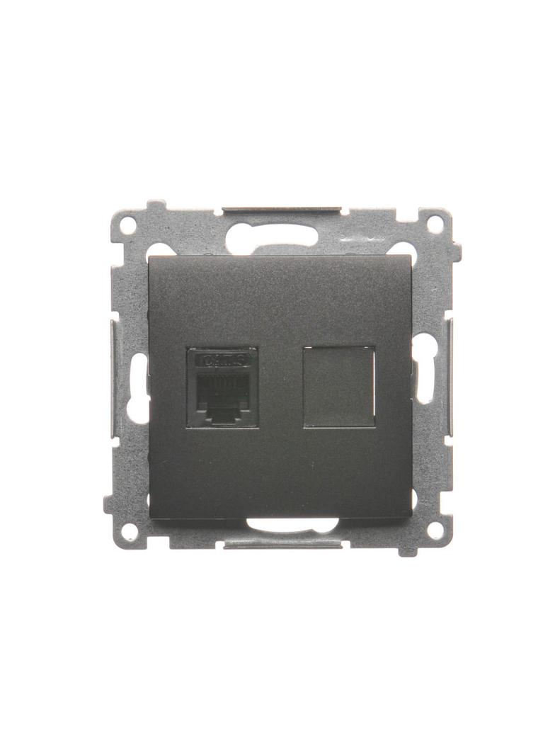 Simon 54 antracyt Gniazdo telefoniczne