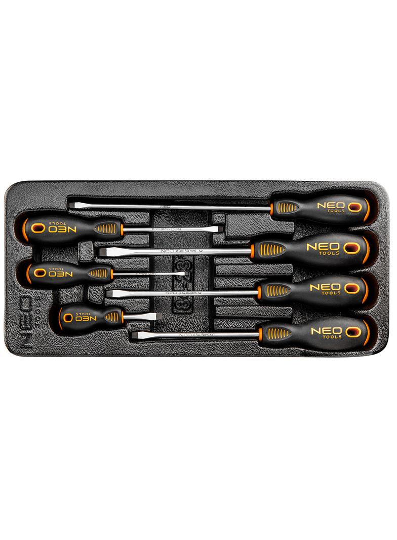 Wkrętaki płaskie, zestaw 7 szt., wkładka