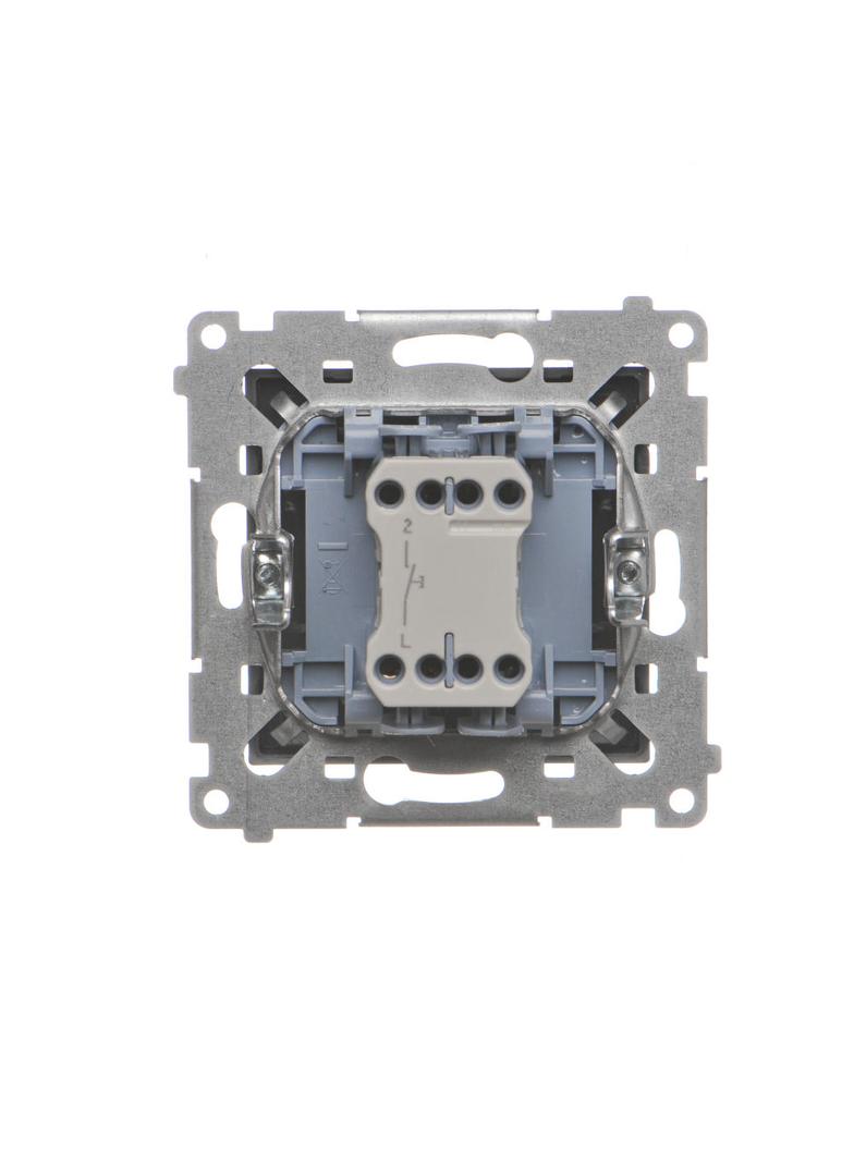 Simon 55 Przycisk zwierny /światło/ szybkozłączka Grafitowy mat