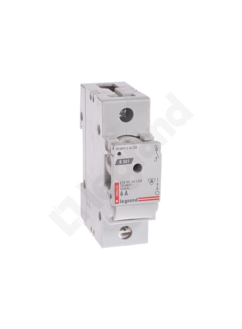 Rozłącznik Bezpiecznikowy 1P 6A D01 R301 606602 LEGRAND
