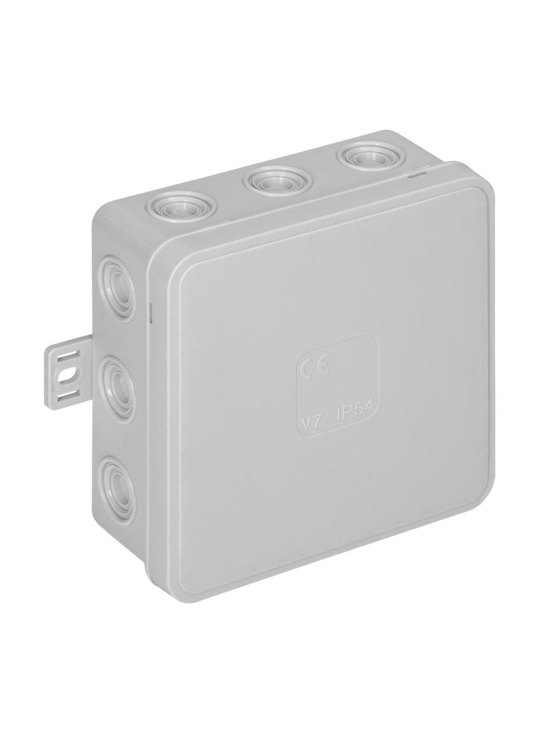 Puszka n/t CLICK IP54 12 przepustów kablowych 100x100x41mm szary OR-JB-13804/G ORNO