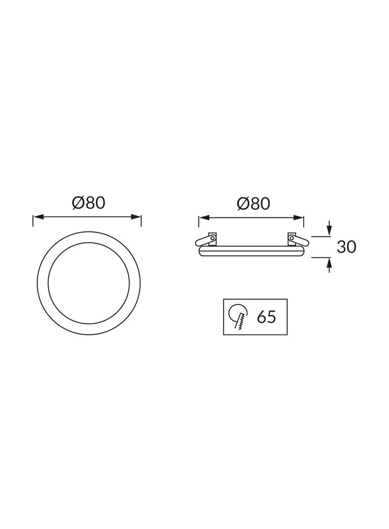 Sufitowa oprawa punktowa SMD LED GOTI LED C BLACK 5W 4000K