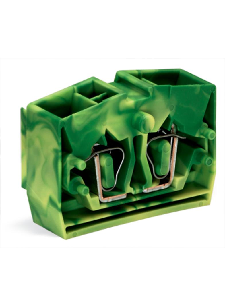 złączka końcowa 4-przewodowa 2,5 mm2 żółto-zielona z mocowaniem śrubowym