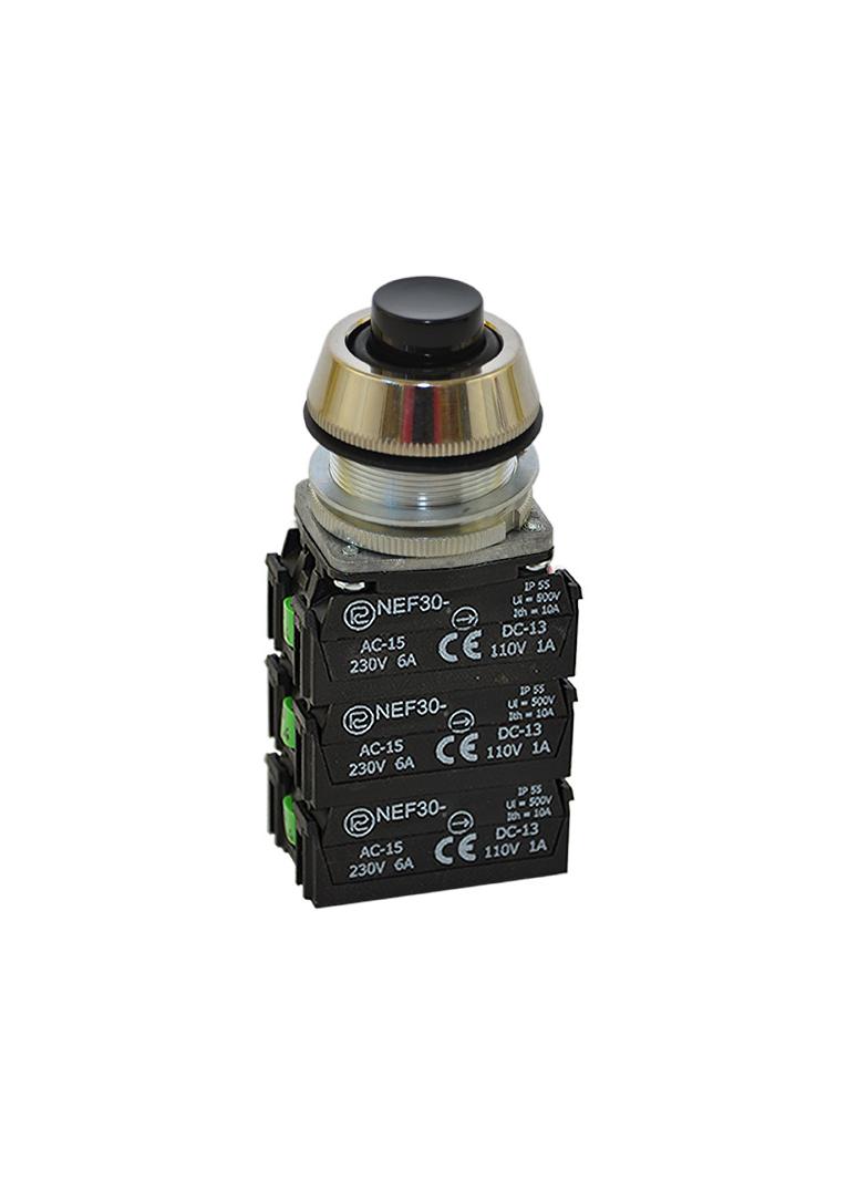 Przycisk NEF30-UW3X3Y czarny W0-NEF30-UW 3X3Y S PROMET