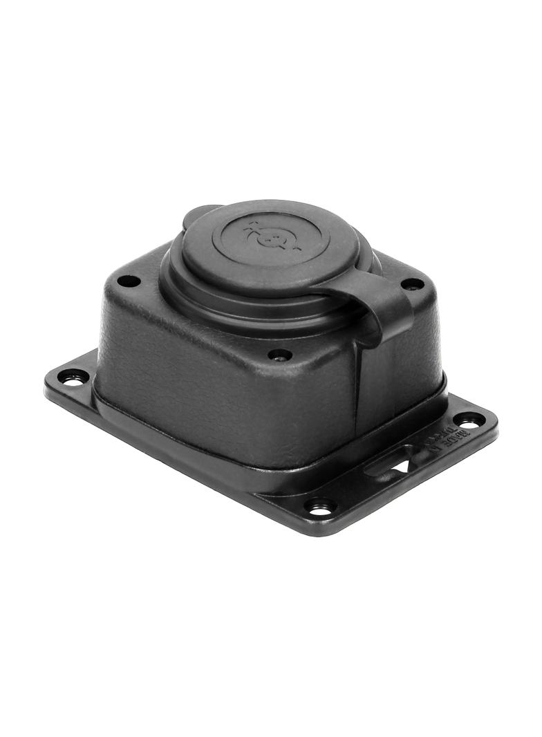 Rozgałęźnik bryzgoszczelny i odporny na uderzenia IP44 1 gniazdo 16A 230V AC gumowy uniep OR-AE-1316