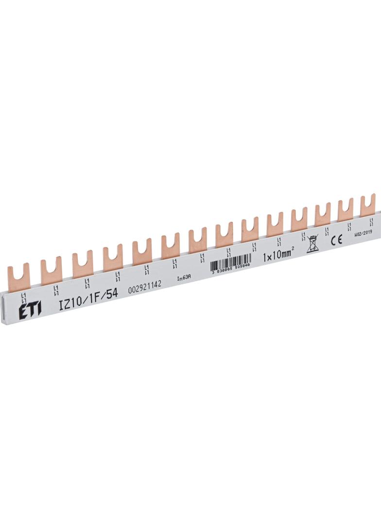 Szyna łączeniowa widełkowa 1P 63A 10mm2 (54 mod.) IZ10/1F/54 002921142 ETI