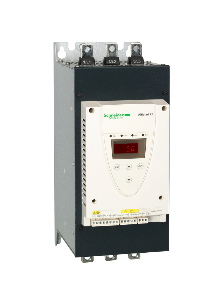 Układ łagodnego rozruchu ATS22 3 fazowe 230/600VAC 50/60Hz 110kW 170A IP00