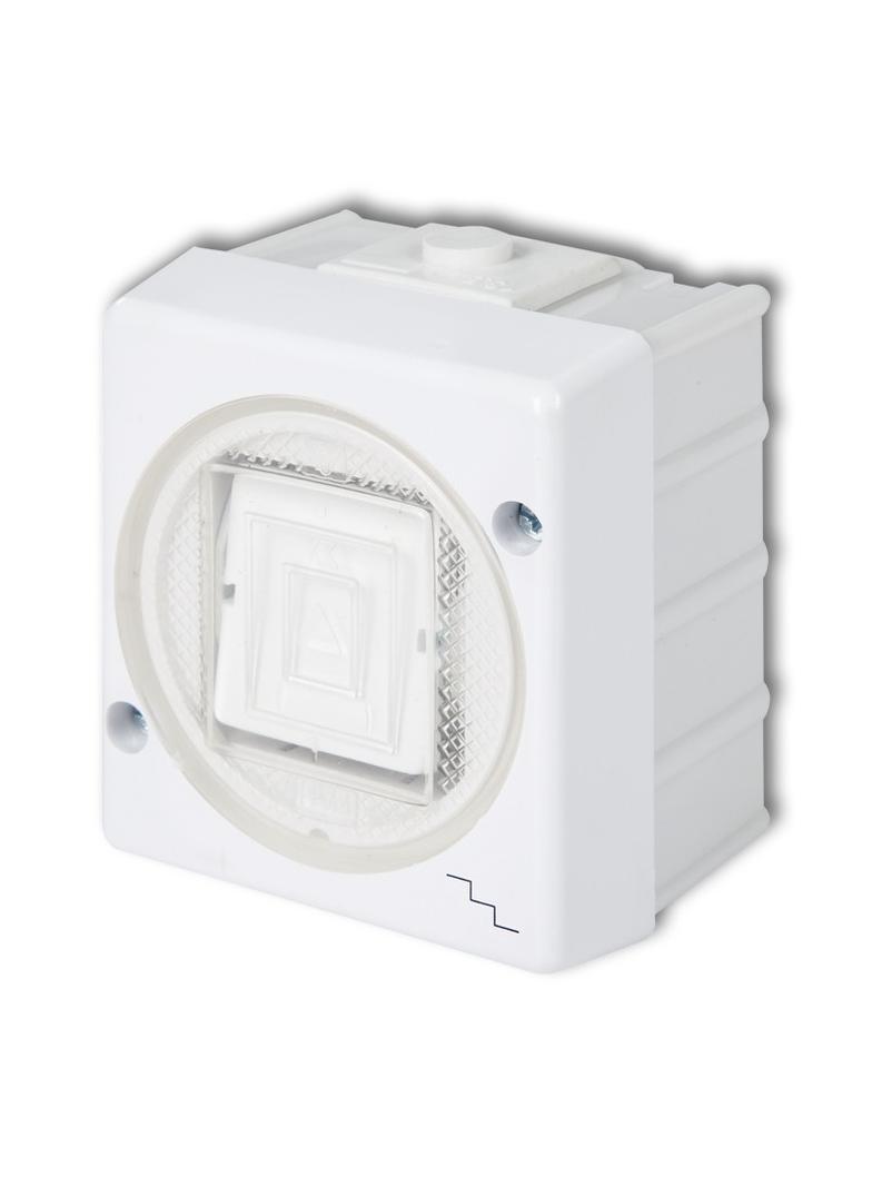 SENIOR Łącznik schodowy podświetlany biały