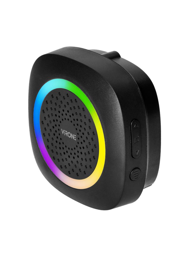 PELA dzwonek bezprzewodowy bateryjny learning system 60 dźwięków LED RGB 300m czarny