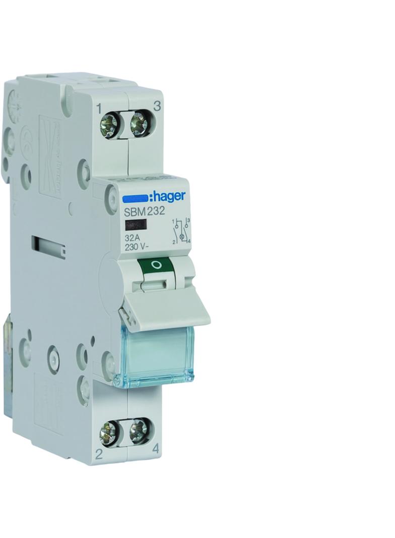 Modułowy rozłącznik izolacyjny z lampką sygnalizacyjną 2P 32A 230VAC SBM232 HAGER