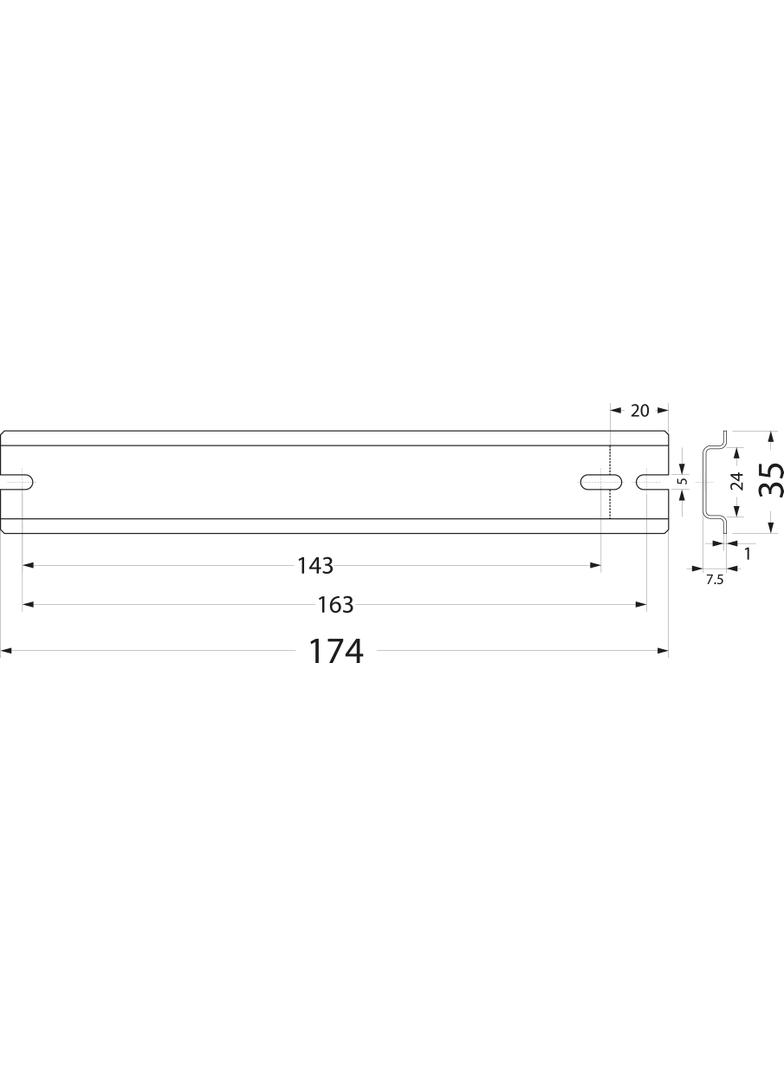 wspornik TH35 WTH10 33.170 OPATÓWEK