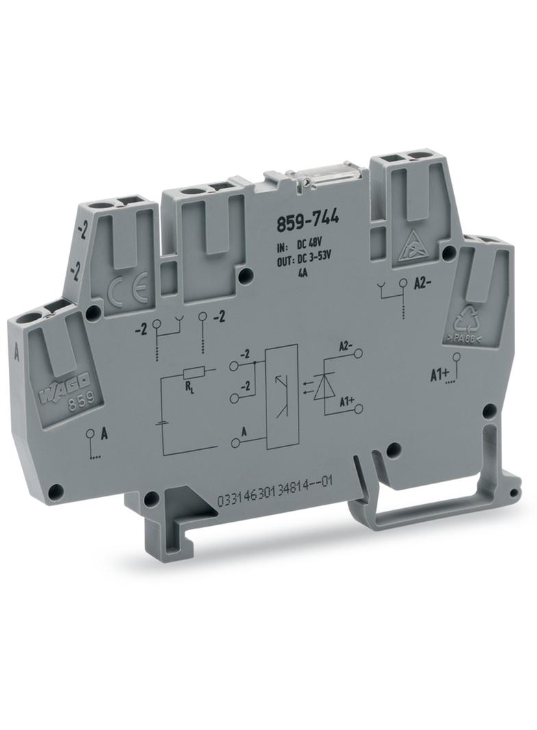 Złączka z optoseparatorem 10-53V DC / 3-53V DC / 4A /10szt./ 859-744 WAGO
