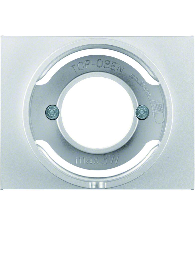 BERKER K.5 Płytka czołowa do sygnalizatora świetlnego E14 aluminium 11677003 HAGER