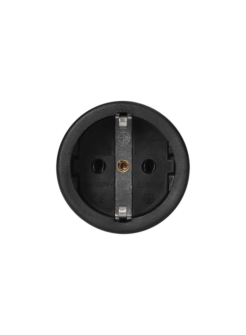 Gniazdo warsztatowe Schuko czarny 12 szt. OR-AE-13258(GS)/12 ORNO