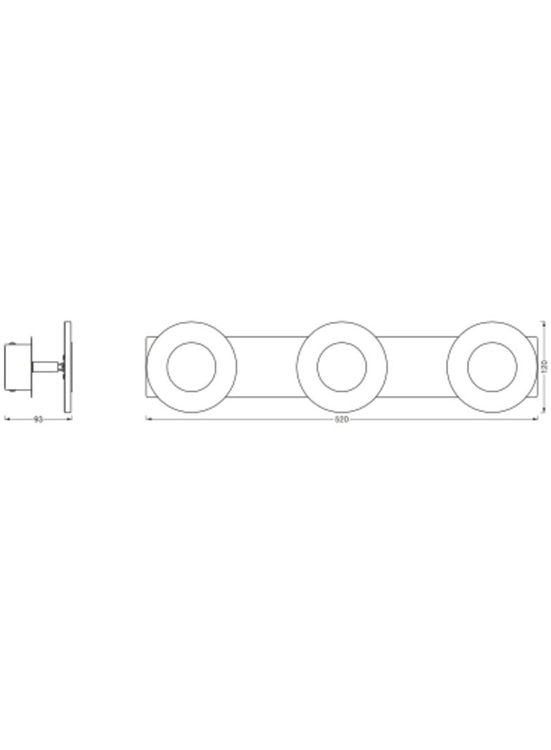 Oprawa SMART+ WIFI ORBIS WAVE 520 IP44 TW CR
