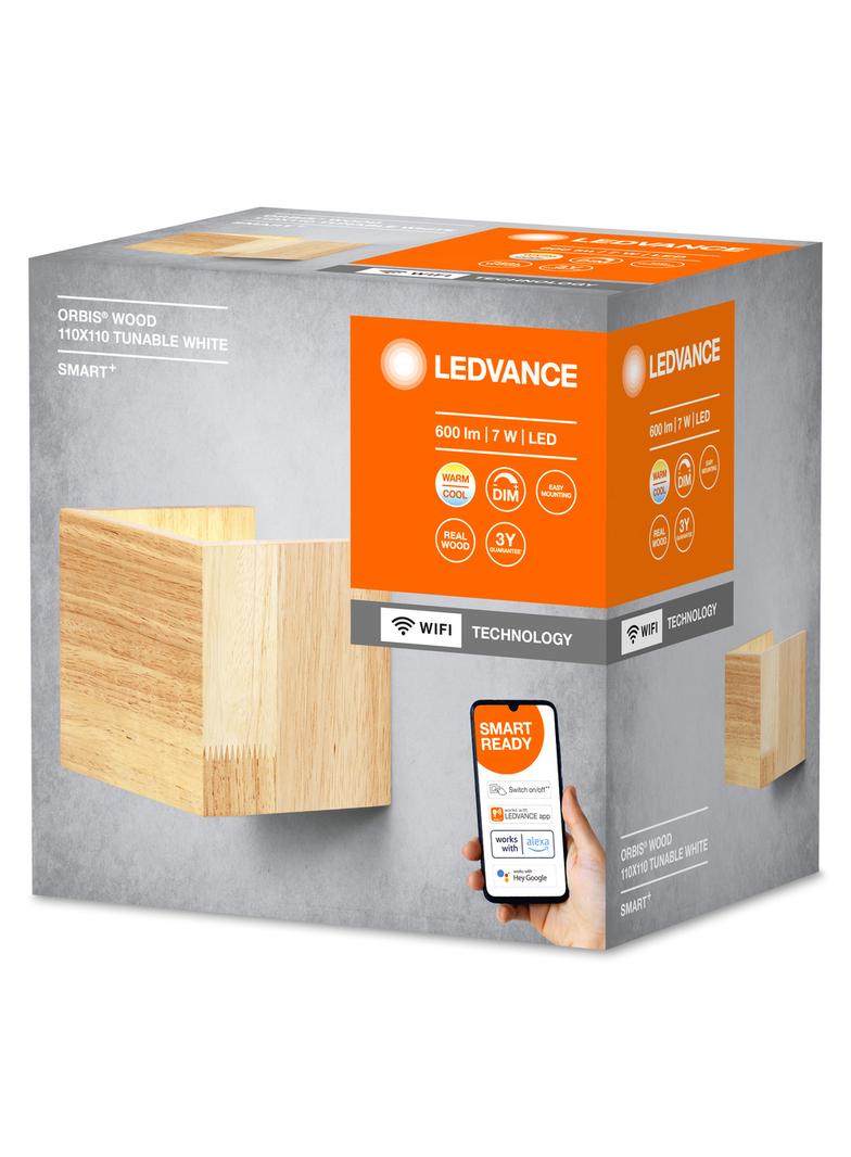 SMART WIFI ORBISW WOOD 110X110 TW WD LEDVANCE