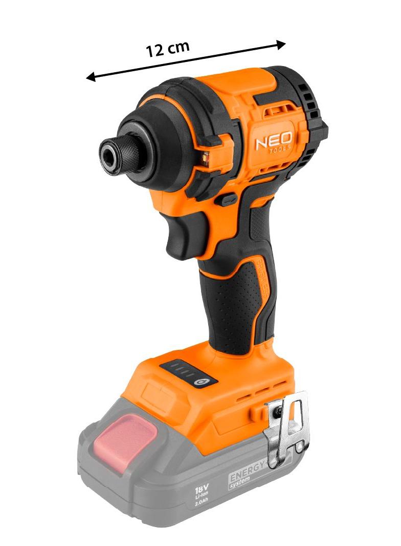 Zakrętarka udarowa bezszczotkowa 18V, 300Nm, hex 1”, compact, Energy+, bez akumulatora