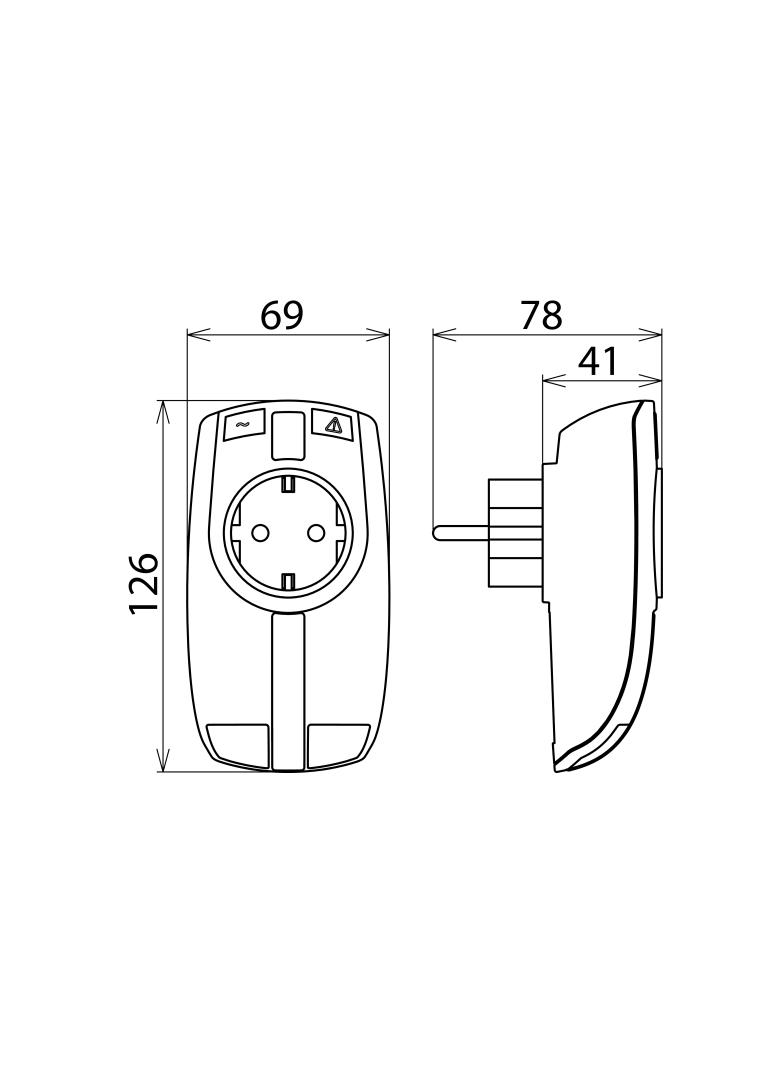 Ogranicznik przepięć DEHNprotector, wersja do gniazda schuko