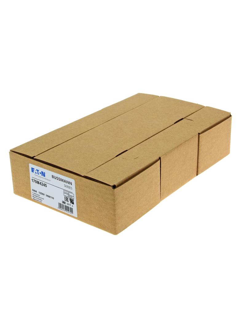 FUSE 500A 1250V 1KN/110 AR CU Wkładka szybka 500A AC 1250V rozmiar 1 53x69x138 mm aR DIN I 170M4245