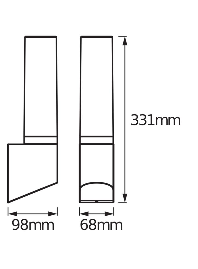 ENDURA STYLE LANTERNFLAREWALL 7WDG LEDV Oprawa zewnętrzna