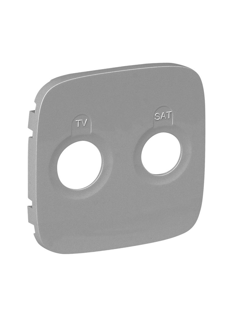 VALENA ALLURE - PLAKIETKA ALUMINIUM GNIAZDA TV-SAT KOŃCOWEGO, Legrand