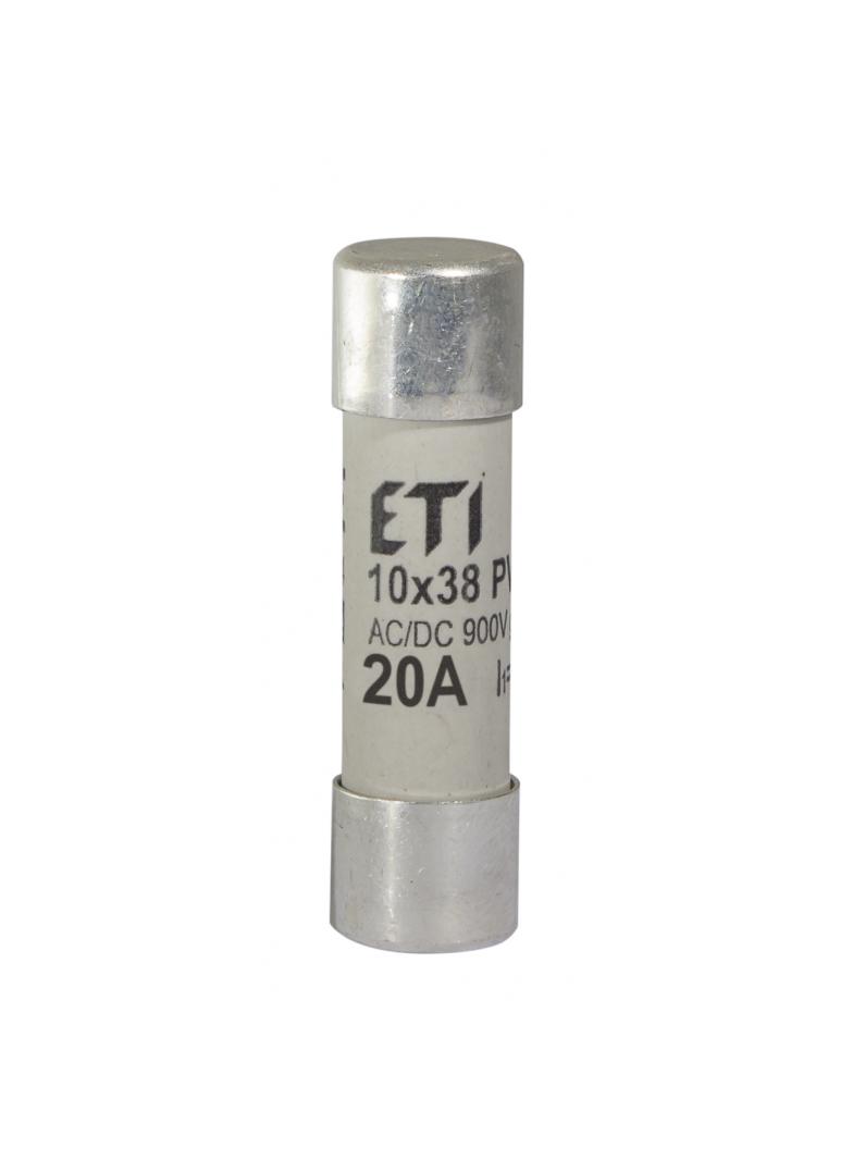 Wkładka topikowa cylindryczna PV gR 900V CH10x38 gR 20A 900V AC DC 002625034 ETI