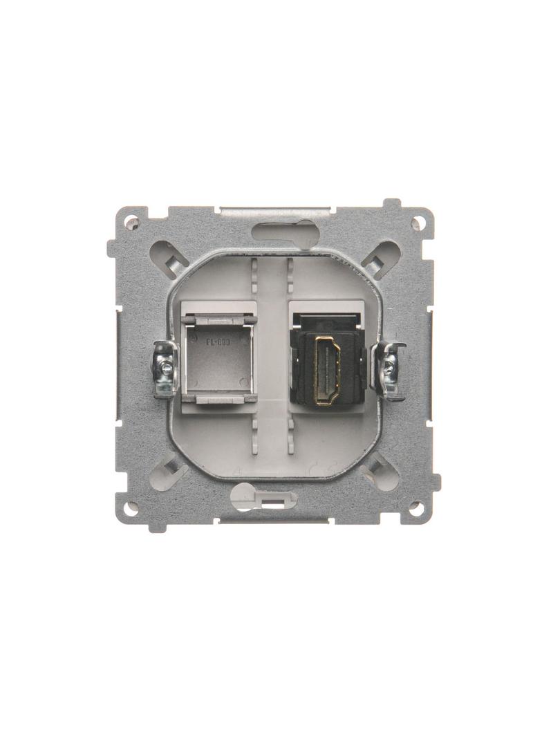 Simon Basic Gniazdo HDMI pojedyncze stal inox BMGHDMI.01/21 KONTAKT