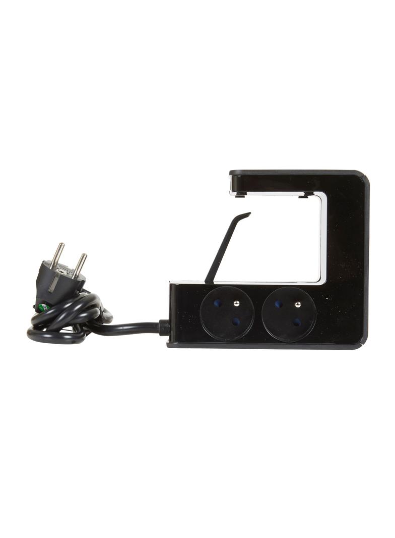 PRZEDŁUŻACZ Z KLIPSEM 4X2P+Z, 2XUSB A, Z PRZEWODEM 1.5 METRA 3X1.5 MM2 - CZARNY, Legrand