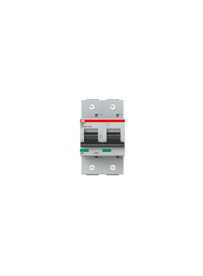 S802B-C40 Wyłącznik nadprądowy 16kA 2P C40A 2CCS812001R0404 ABB