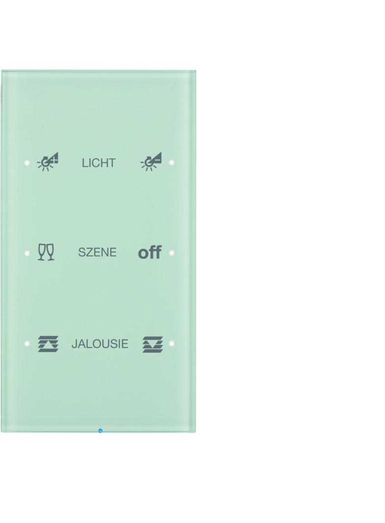 BERKER R.3 Sensor dotykowy potrójny konfigurowalny szkło biały 75143150 HAGER