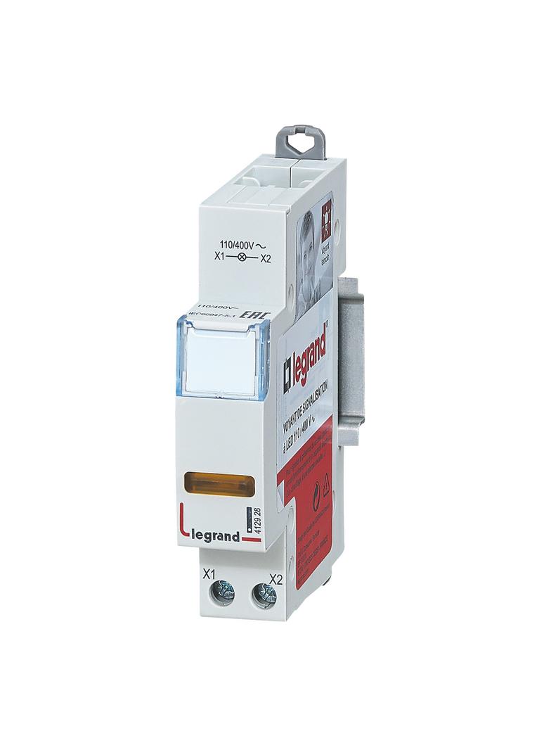 LAMPKA POJEDYNCZA LED ŻÓŁTA 110/400V, Legrand