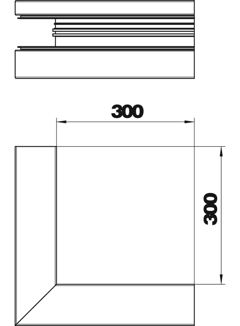 GA-AA90170RW, Naroże zewnętrzne asymetryczne
