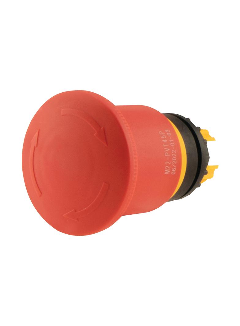 M22-PVT45P Przycisk bezpieczeństwa 45mm bez podświetlenia 121462 EATON