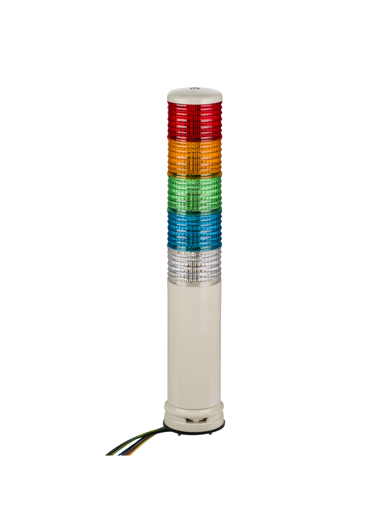 Harmony XVC Kolumna świetlna ROGBC 60mm, montaż na podstawie, stabilna lub migająca, z brzęczkiem 70