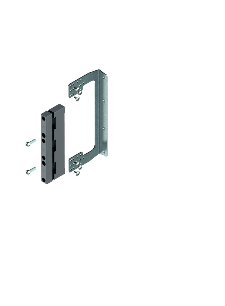 LG-B60-H P3 Wspornik z nośnikiem BBS 3-bieg. do szyn prądowych o rozstawie 60 mm, montaż szyn w pozi