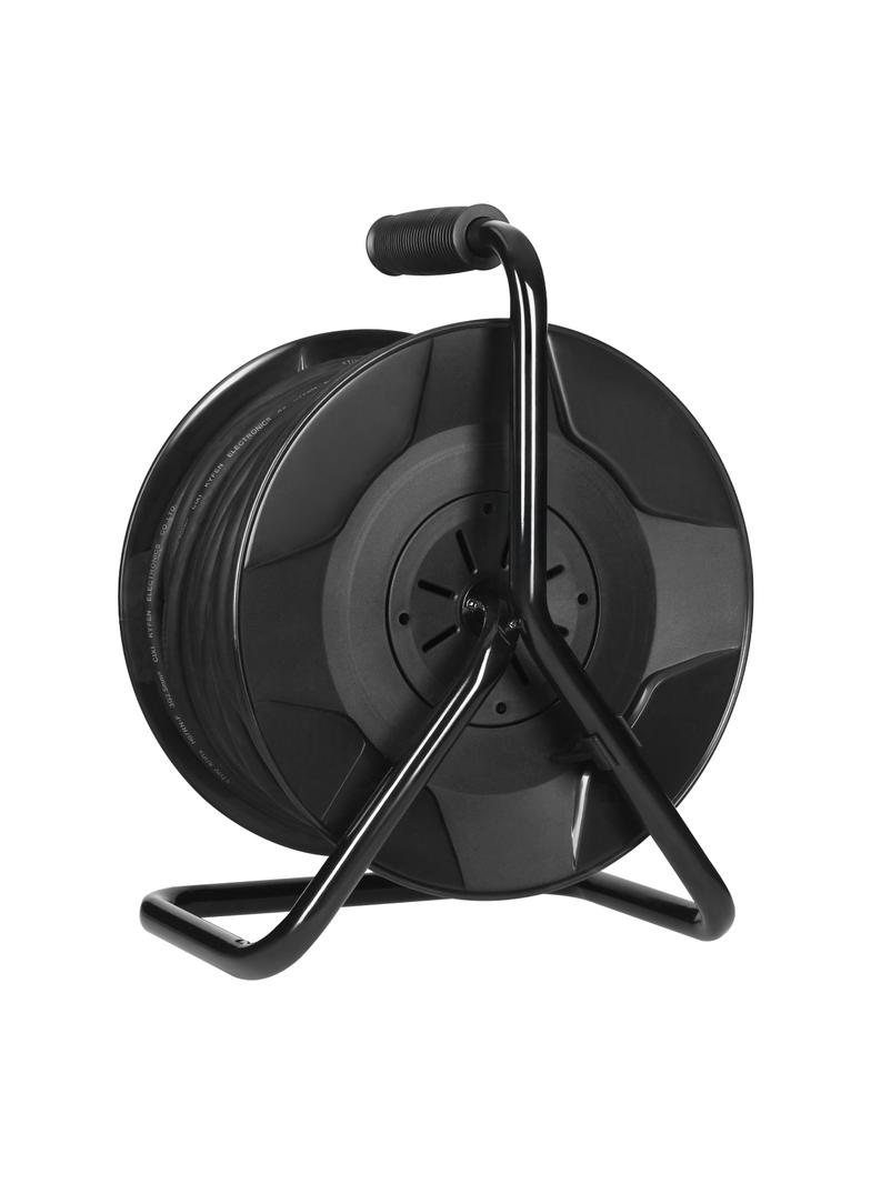 Przedłużacz bębnowy, 4 gniazda 2P+Z, kabel PVC H07RN-F 3x2,5mm2, długość 40m, termik, przesłony toró