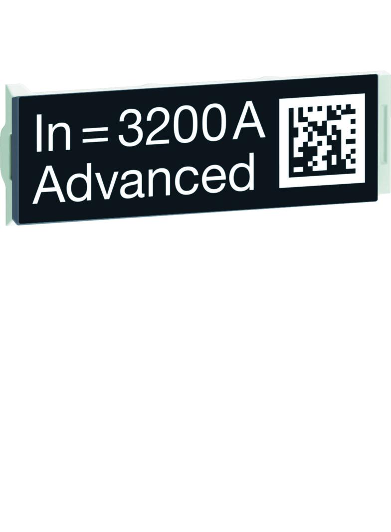 ACB HW4 Wtyczka z oznaczeniem znamionowym wyłącznika 3200A Advanced HWW712HSA HAGER