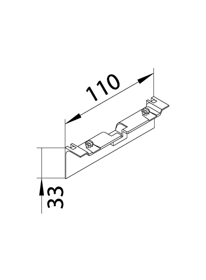 tehalit.SL Maskownica nośnika 20x80 czarny SL20080A9011 HAGER
