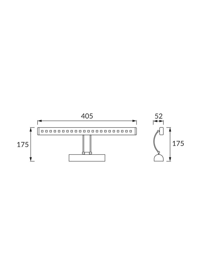 Oprawa dekoracyjna SMD LED HL6641L CHROME 4200K