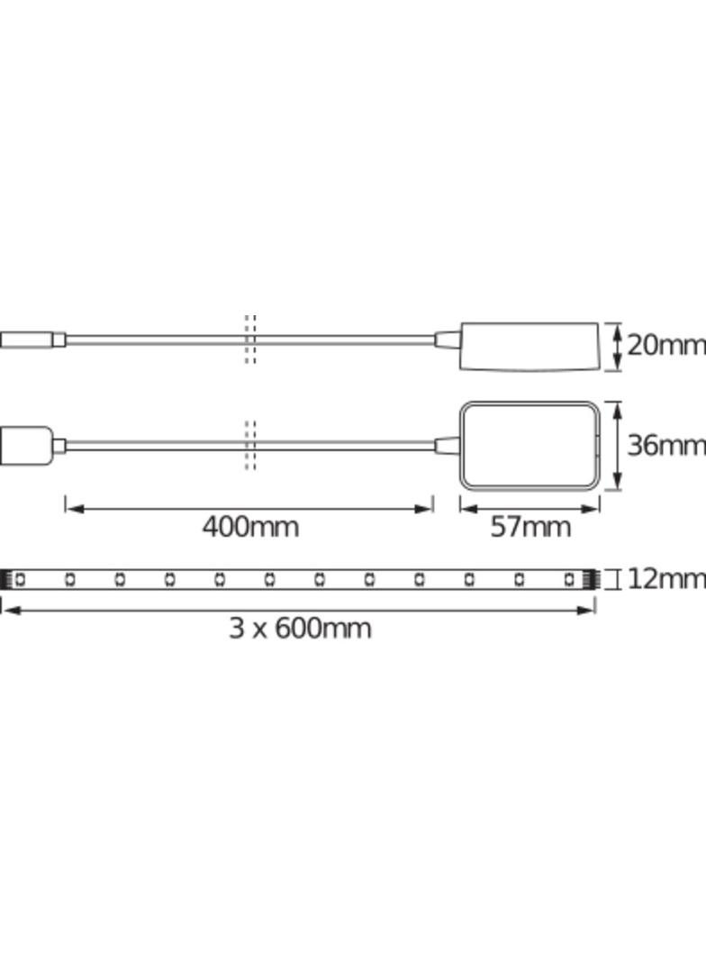 Pasek LED z głośnikiem GOOGLE NEST CH DACH ID FLEX BT KIT