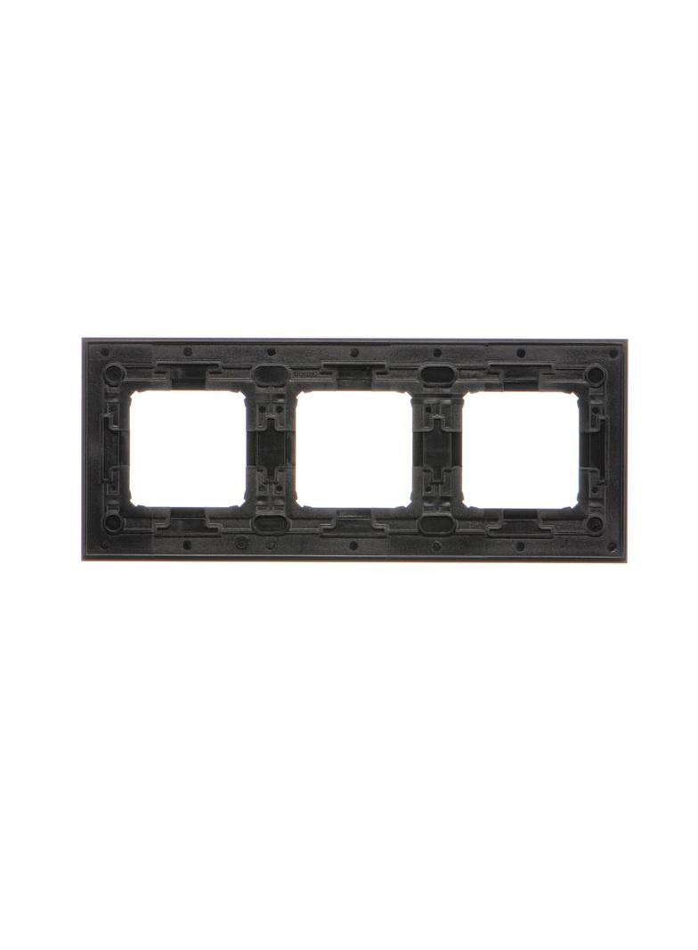Simon 54 NATURE WMDZ-0130xS-083 Ramka 3-krotna Nature-Metal, INOX DARK, IP20/IP44. (IP44-należy zast DRN3/83 KONTAKT
