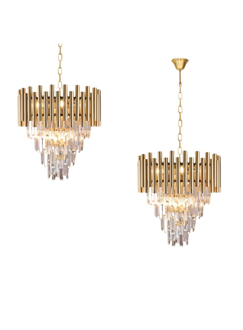 lampa wisząca Madison 9xE14 złota ML5992 Milagro