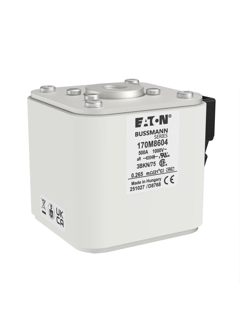 FUSE 500A 1000V 3BKN/75 AR UR Wkładka szybka 500A AC 1000V rozmiar 3 74x92x76 mm aR IEC UL 170M8604