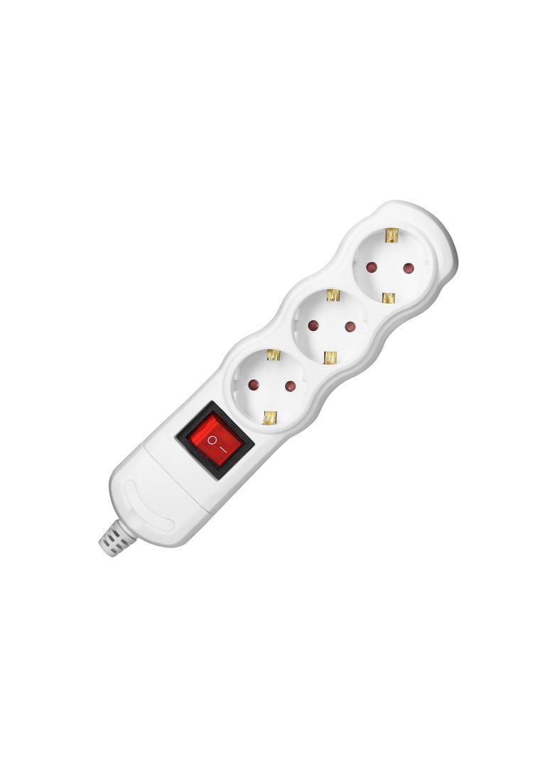 Rozgałęźnik wielogniazdowy 3x2P+Z z wyłącznikiem Schuko biały OR-AE-13263(GS)/W ORNO