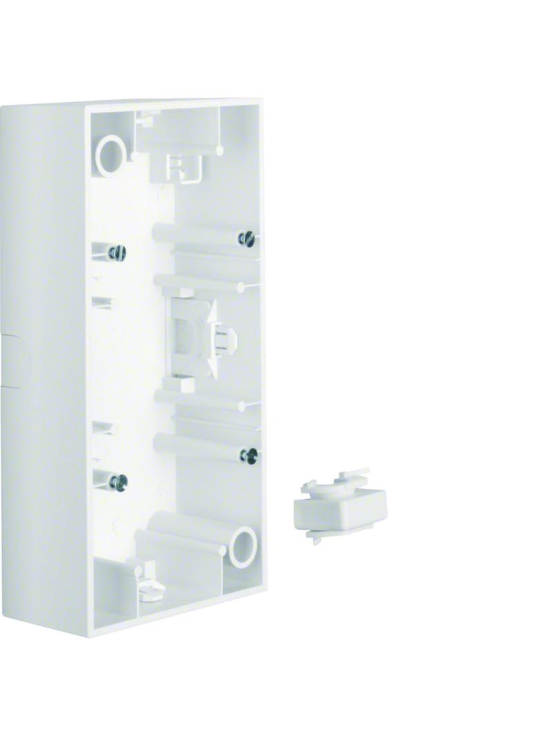 BERKER Q.3/S.1 Puszka natynkowa podwójna biały mat 10429909 HAGER